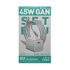 СЗУ Блок Remax PD45W CA-26 GAN + кабель Type-C Type-C белый