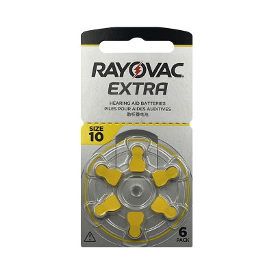Батарейки Rayovac ZA10 EXTRA 6BL (цена за 6шт) оптом по низким ценам!