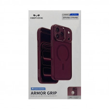 Чехол накладка iPhone 17 Pro Max/18 Pro Max KEEPHONE ARMOR GRIP бордо