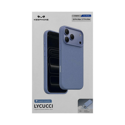 Чехол накладка iPhone 17 Pro Max/18 Pro Max KEEPHONE LYCUCCI голубой оптом по низким ценам!