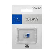 16GB microSDHC Class 10 Smartbuy UHS-1 wo бело-синий