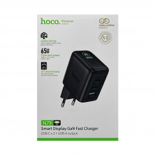 СЗУ Блок Hoco N79 65W+QC3.0 2Type-C+USB черный