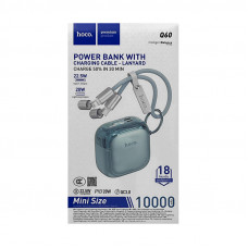 Внешний аккумулятор Hoco 10000 Q60 голубой PD22,5W QC3.0