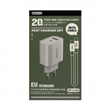 СЗУ Блок Remax PD20W RP-U120 + кабель Type-C Type-C белый