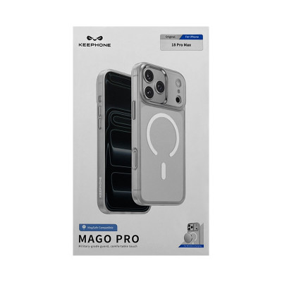Чехол накладка iPhone 17 Pro Max/18 Pro Max KEEPHONE MAGO PRO прозрачный оптом по низким ценам!