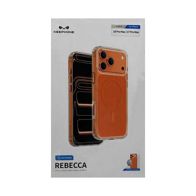 Чехол накладка iPhone 17 Pro Max/18 Pro Max KEEPHONE REBECCA оранжевый оптом по низким ценам!