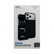 Чехол накладка iPhone 17 Pro Max/18 Pro Max KEEPHONE KEVLAR ANKORA черный