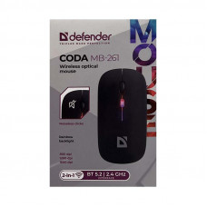 Мышь беспроводная Defender CODA MB-261 черный