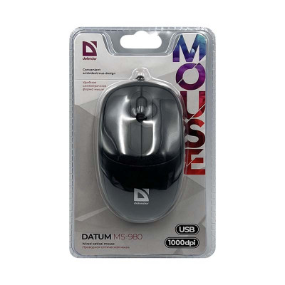 Мышь проводная Defender DATUM MS-980 1000dpi оптом по низким ценам!