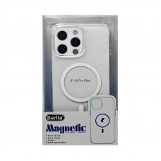 Чехол накладка iPhone 16 Pro Max Magsafe прозрачный Berlia