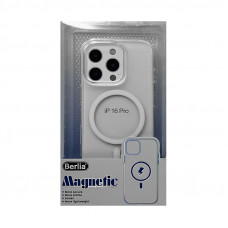 Чехол накладка iPhone 16 Pro Magsafe прозрачный Berlia
