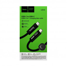 Кабель Type-C на Type-C Hoco US15 240W 2m черный