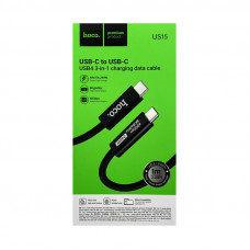 Кабель Type-C на Type-C Hoco US15 240W 1m черный