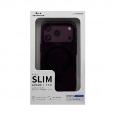 Чехол накладка iPhone 17 Pro /18 Pro KEEPHONE SLIM airskin pro бордовый
