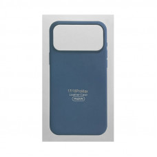 Чехол накладка iPhone 17 Pro Max/18 Pro Max LEATHER CASE Magsafe бордовый