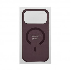 Чехол пластик iPhone 17 Pro Max/18 Pro Max Magsafe бордовый IC