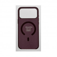 Чехол пластик iPhone 17 Pro/18 Pro Magsafe бордовый IC