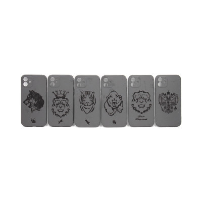 Чехол накладка iPhone 12 6,1" Зверь черный оптом по низким ценам!