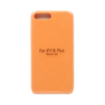 Чехол накладка Silicone Case (без лого) iPhone 7/8 Plus коралловый оптом по низким ценам!