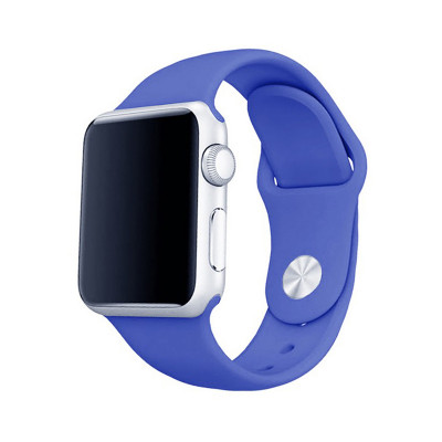 Браслет силикон Apple Watch 38-40mm сине-фиолетовый оптом по низким ценам!