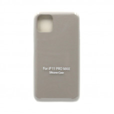 Чехол накладка Silicone Case (без лого) iPhone 11 Pro Max молочный