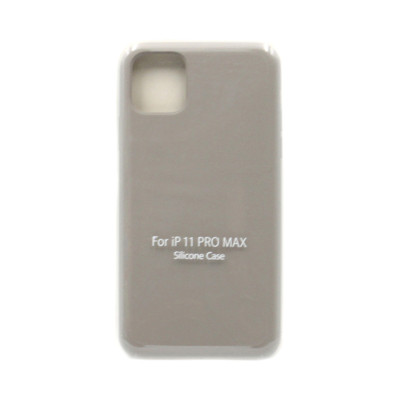 Чехол накладка Silicone Case (без лого) iPhone 11 Pro Max молочный оптом по низким ценам!