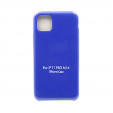 Чехол накладка Silicone Case (без лого) iPhone 11 Pro Max ярко-синий