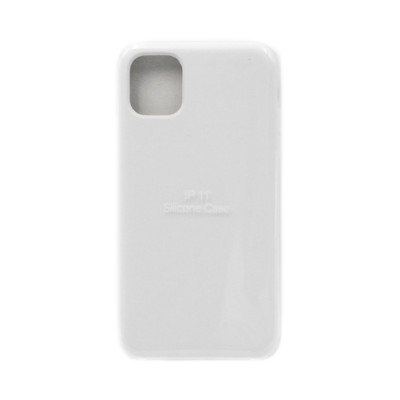 Чехол накладка Silicone Case (без лого) iPhone 11 белый оптом по низким ценам!