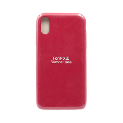 Чехол накладка Silicone Case (без лого) iPhone XR винный оптом по низким ценам!