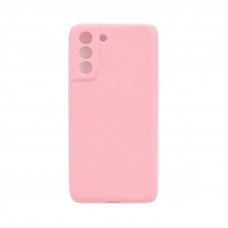 Чехол накладка матовый плотный Samsung S21 FE розовый