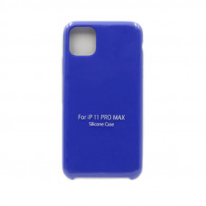 Чехол накладка Silicone Case (без лого) iPhone 11 Pro Max синий