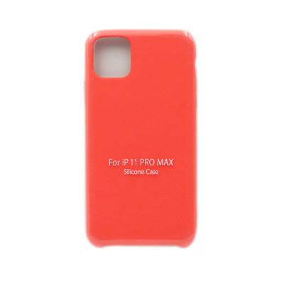 Чехол накладка Silicone Case (без лого) iPhone 11 Pro Max коралловый оптом по низким ценам!