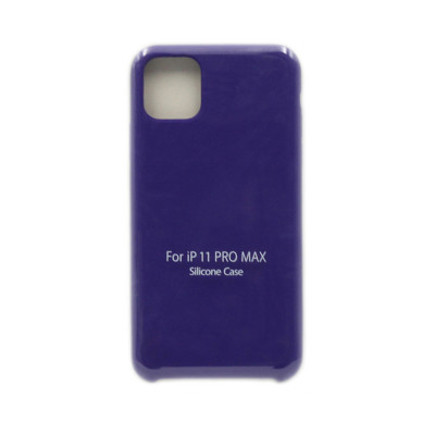 Чехол накладка Silicone Case (без лого) iPhone 11 Pro Max фиолетовый оптом по низким ценам!