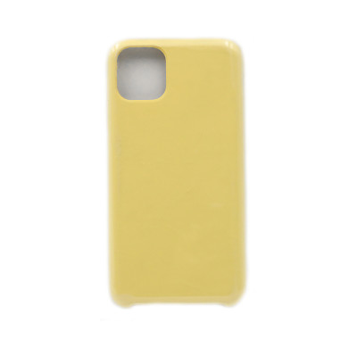 Чехол накладка Silicone Case (без лого) iPhone 11 Pro Max желтый оптом по низким ценам!