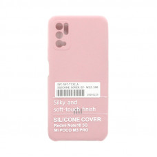 Чехол накладка Silicone Case Xiaomi Note 10/Poco M5S  розовый