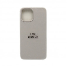 Чехол накладка Silicone Case (без лого) iPhone 12 6,1" серый