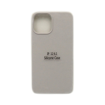Чехол накладка Silicone Case (без лого) iPhone 12 6,1" серый оптом по низким ценам!