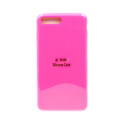 Чехол накладка Silicone Case (без лого) iPhone 7/8 Plus фуксия оптом по низким ценам!