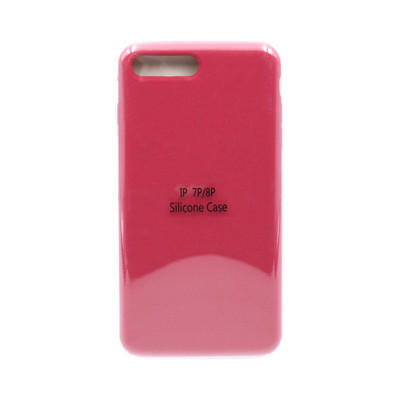 Чехол накладка Silicone Case (без лого) iPhone 7/8 Plus малиновый оптом по низким ценам!