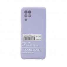 Чехол накладка Silicone Case Samsung A22 лаванда