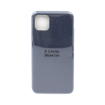 Чехол накладка Silicone Case (без лого) iPhone 11 Pro Max темно-синий оптом по низким ценам!