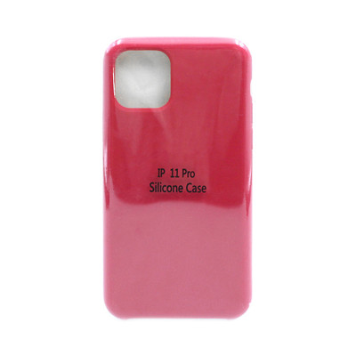 Чехол накладка Silicone Case (без лого) iPhone 11 Pro малиновый оптом по низким ценам!