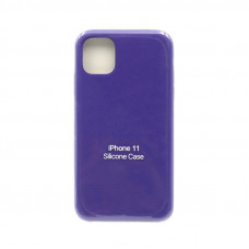 Чехол накладка Silicone Case (без лого) iPhone 11 сиреневый
