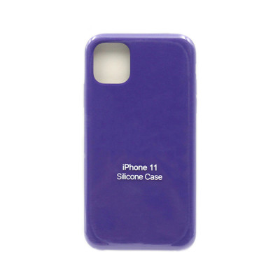 Чехол накладка Silicone Case (без лого) iPhone 11 сиреневый оптом по низким ценам!
