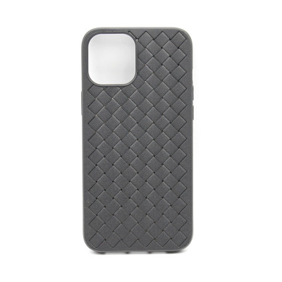 Чехол накладка iPhone 12 6,7" плетенка черный оптом по низким ценам!