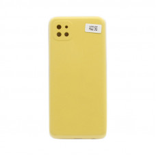Чехол накладка Soft Touch Samsung A22S желтый