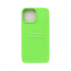 Чехол накладка Silicone Case (без лого) iPhone 13 Pro Max ярко-зеленый