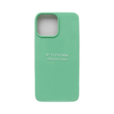 Чехол накладка Silicone Case (без лого) iPhone 13 Pro Max мятный оптом по низким ценам!