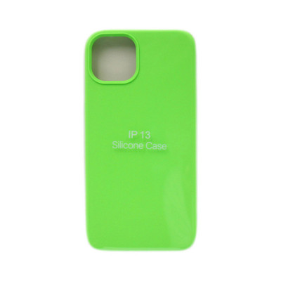 Чехол накладка Silicone Case (без лого) iPhone 13 ярко-зеленый оптом по низким ценам!
