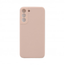 Чехол накладка Silicone Case Samsung S22 Plus пудра